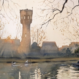 Roeien bij de Watertoren