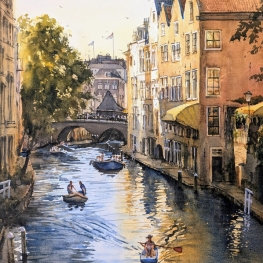 Waterpret op de Oudegracht