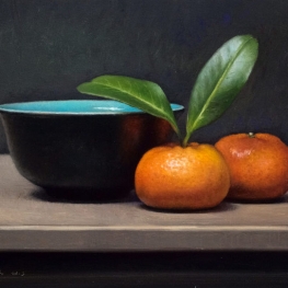Stilleven met mandarijntjes
