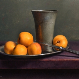 Stilleven met abrikozen