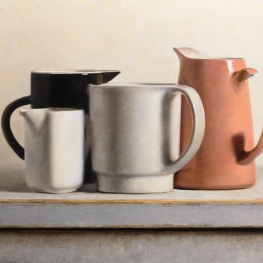 Stilleven met kannetjes