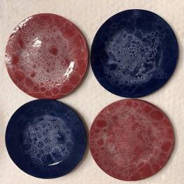 Gebaksbordje bellenblaas 4 stuks