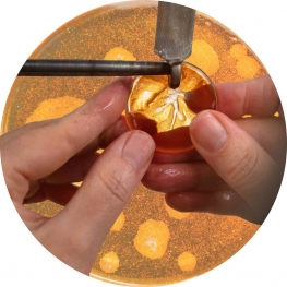 Glaskunst in een cirkel 2