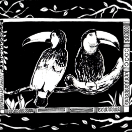 toekans met versiering