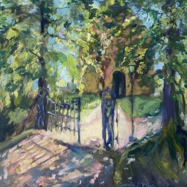 Ochtendlicht bij de poort 