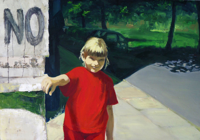 A Girl Standing in the Sun