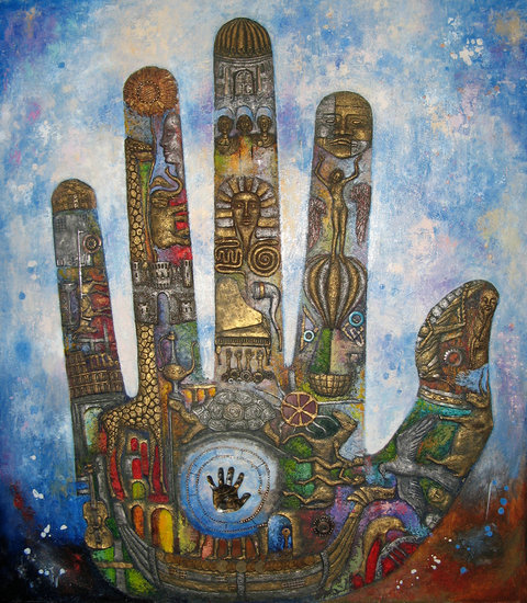 The World on the palm