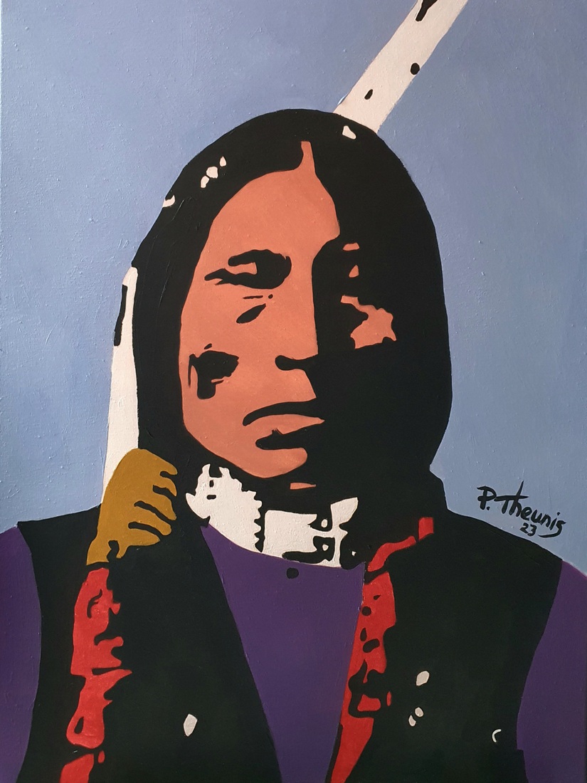 Native with Purple Shirt
