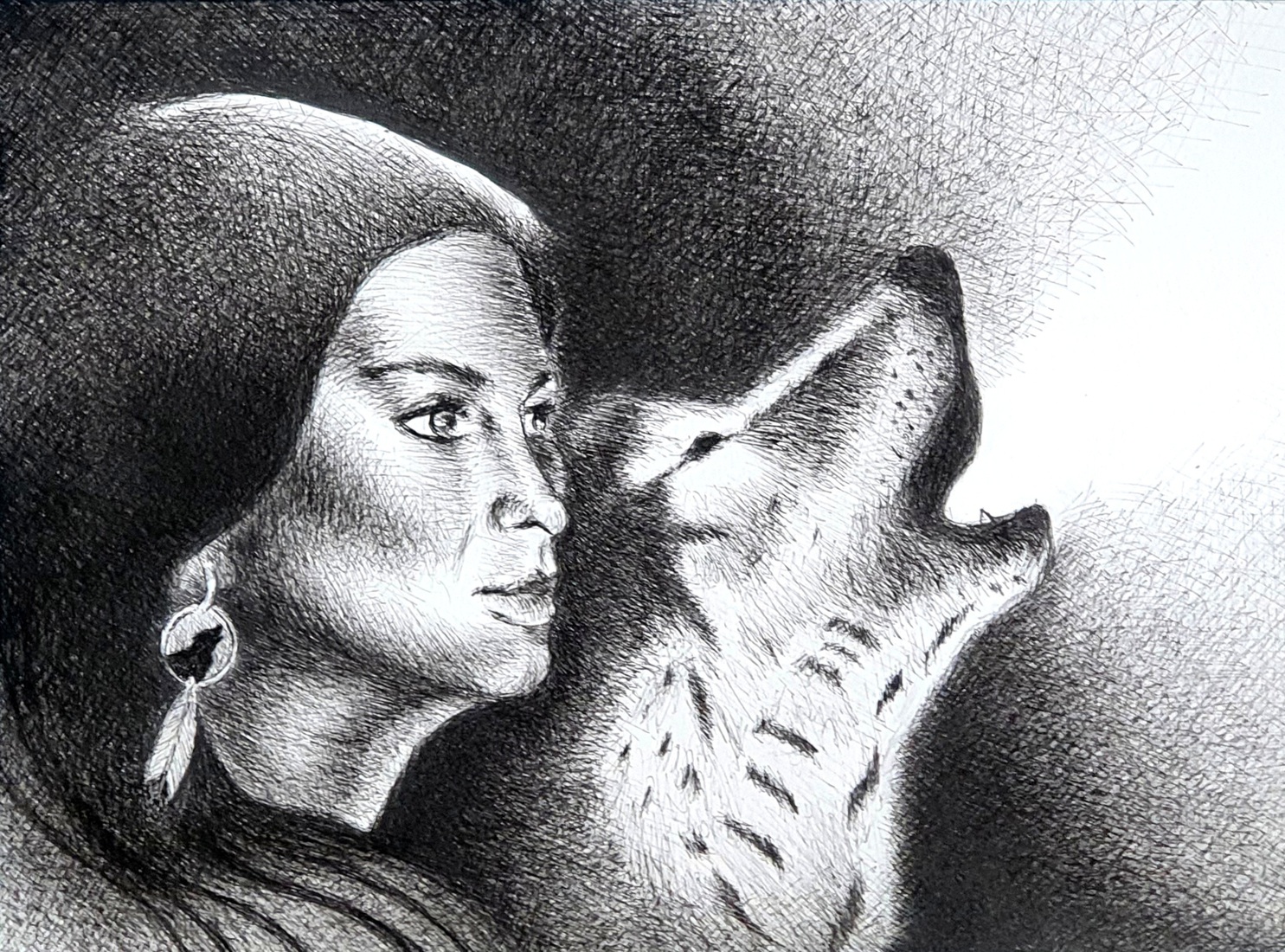 The Lady with Wolf