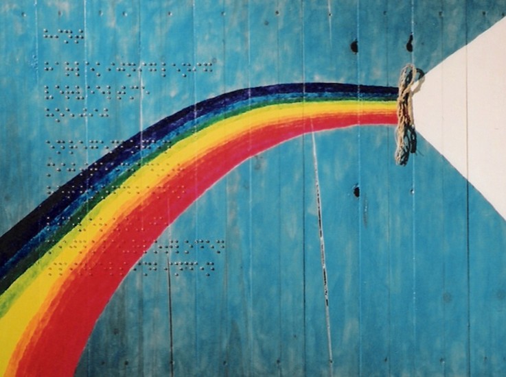 tussen witte strepen