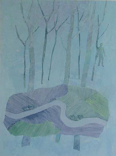 dwalen door de uiterwaarden langs de rivier l