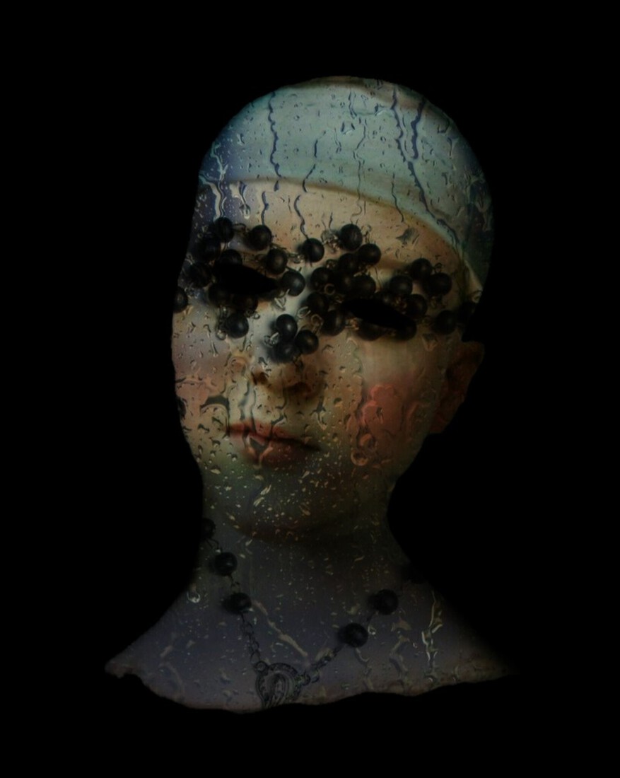 digitale compositie - gestolden tranen 