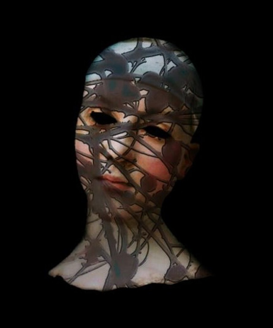 digitale compositie - schaduwvrouw