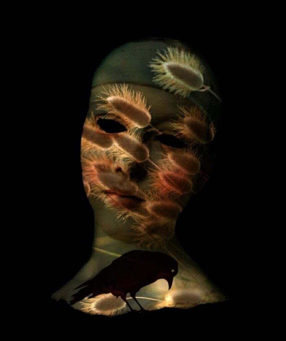 digitale compositie -het stormt......