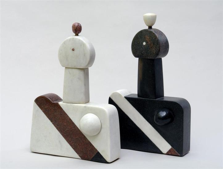 White figure. Black figure