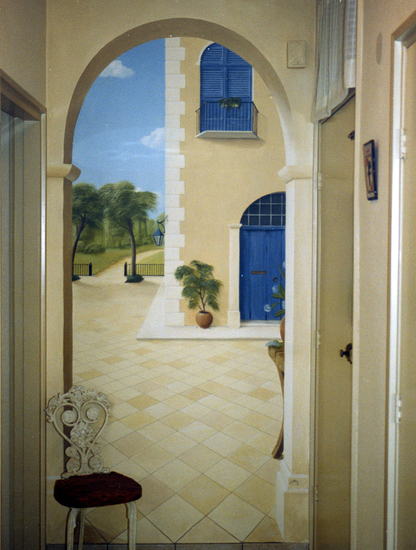 Trompe l'oeil gang Amsterdam