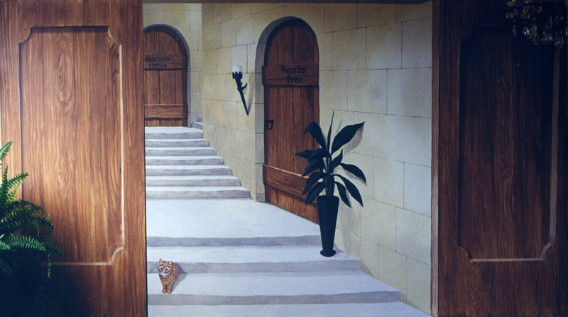 Trompe l'oeil op panelen bedrijf 