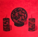 Dit zijn kunstwerken die ik niet onder Natuur of Personen kan plaatsen bijvoorbeeld.