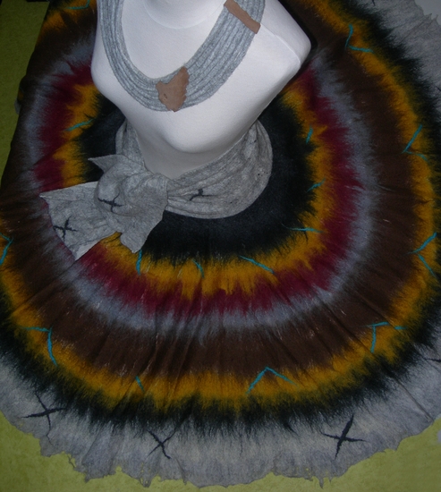 vilten rok herfstkleuren