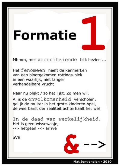 Formatie 1.