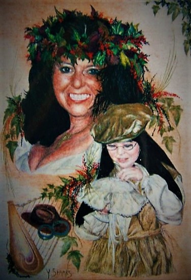 Huwelijks portret Moeder en Dochter, Rita en Patricia