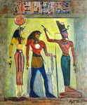 stervensrituelen, godenwereld, transformatie, onderwerpen die de magie en occulte wereld van de oude Egyptenaren uitbeelden vanuit een eigentijdse visie.