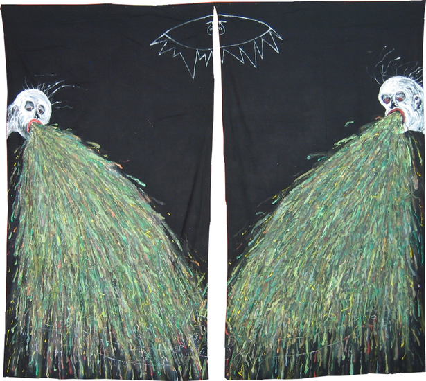 Vomiting diptych