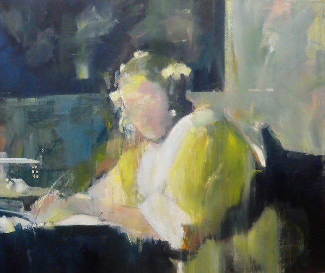 WOMAN WRITING A LETTER