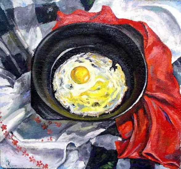 Still-life with the checkered drapery.