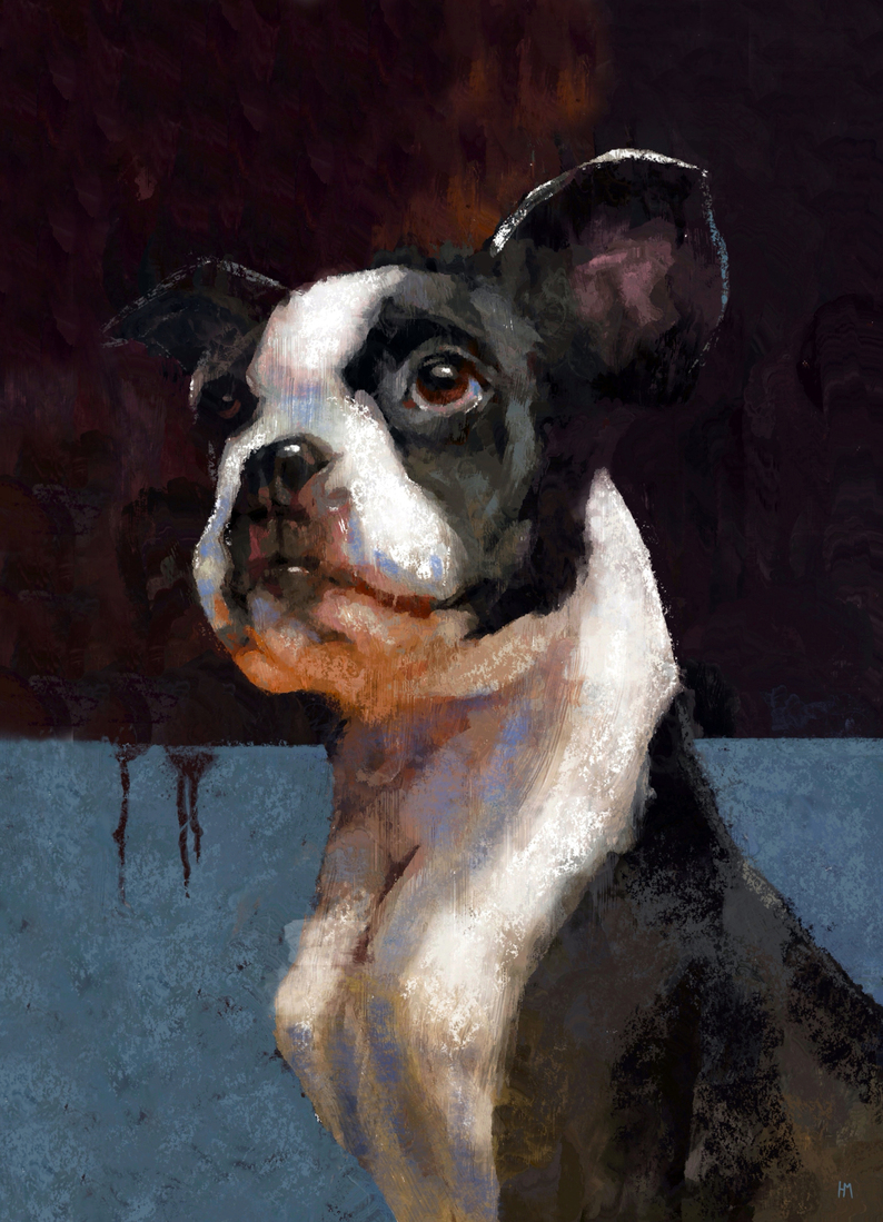 Schilderij hond, dierenportret laten maken