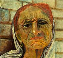 Oude vrouw Griekenland