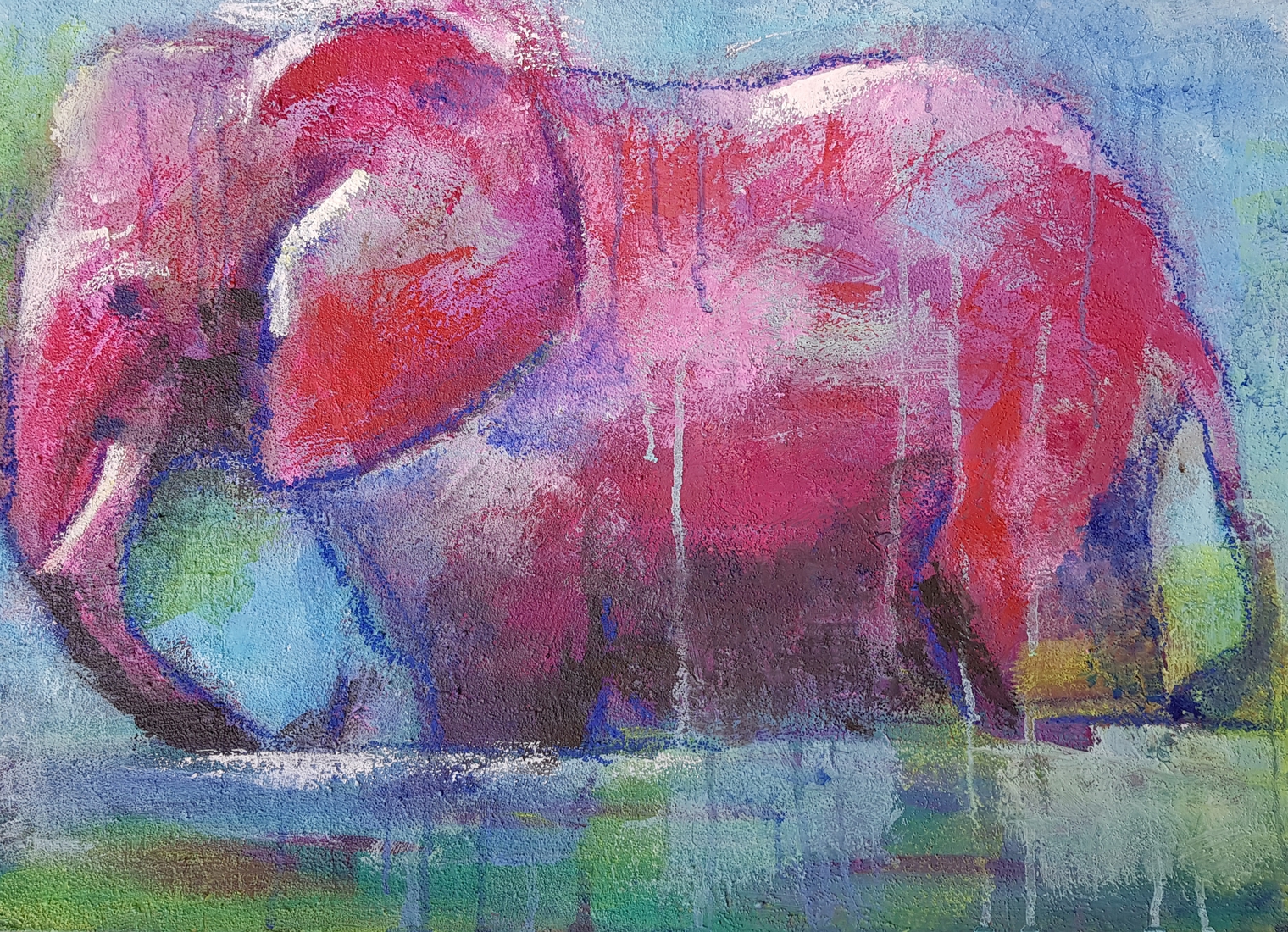 Roze olifant