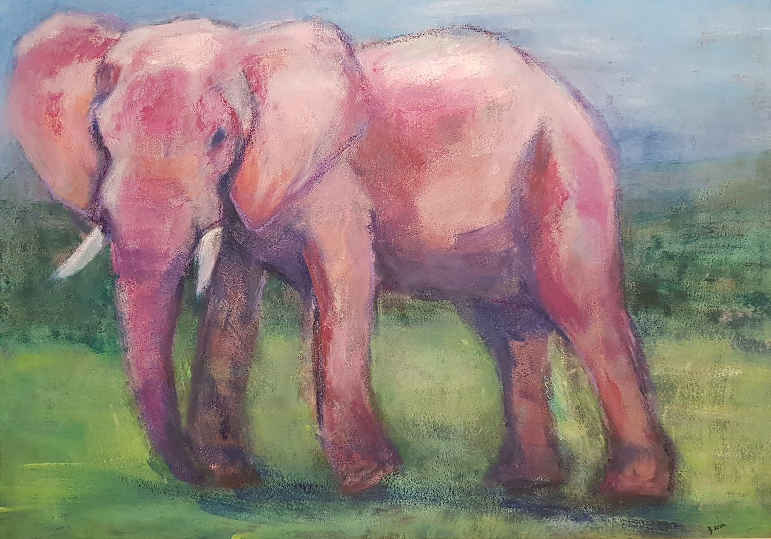 Roze olifant II