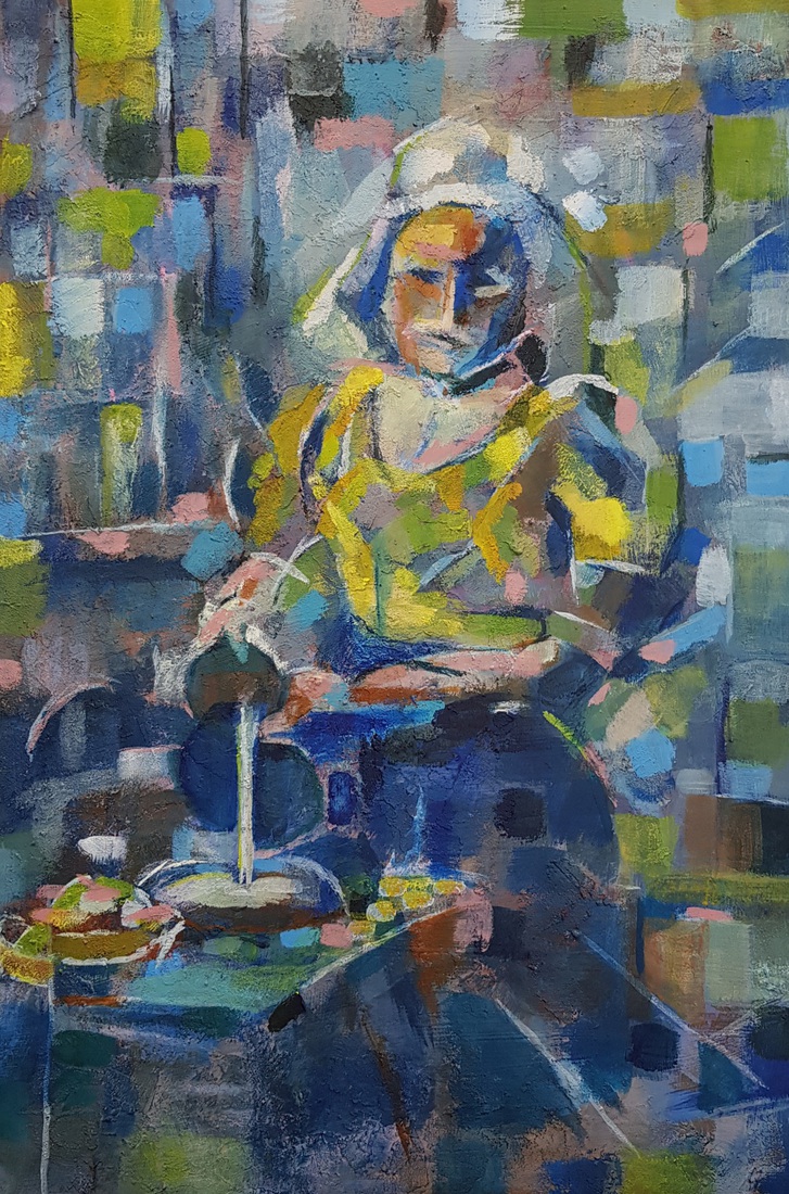 Melkmeisje gekubeerd