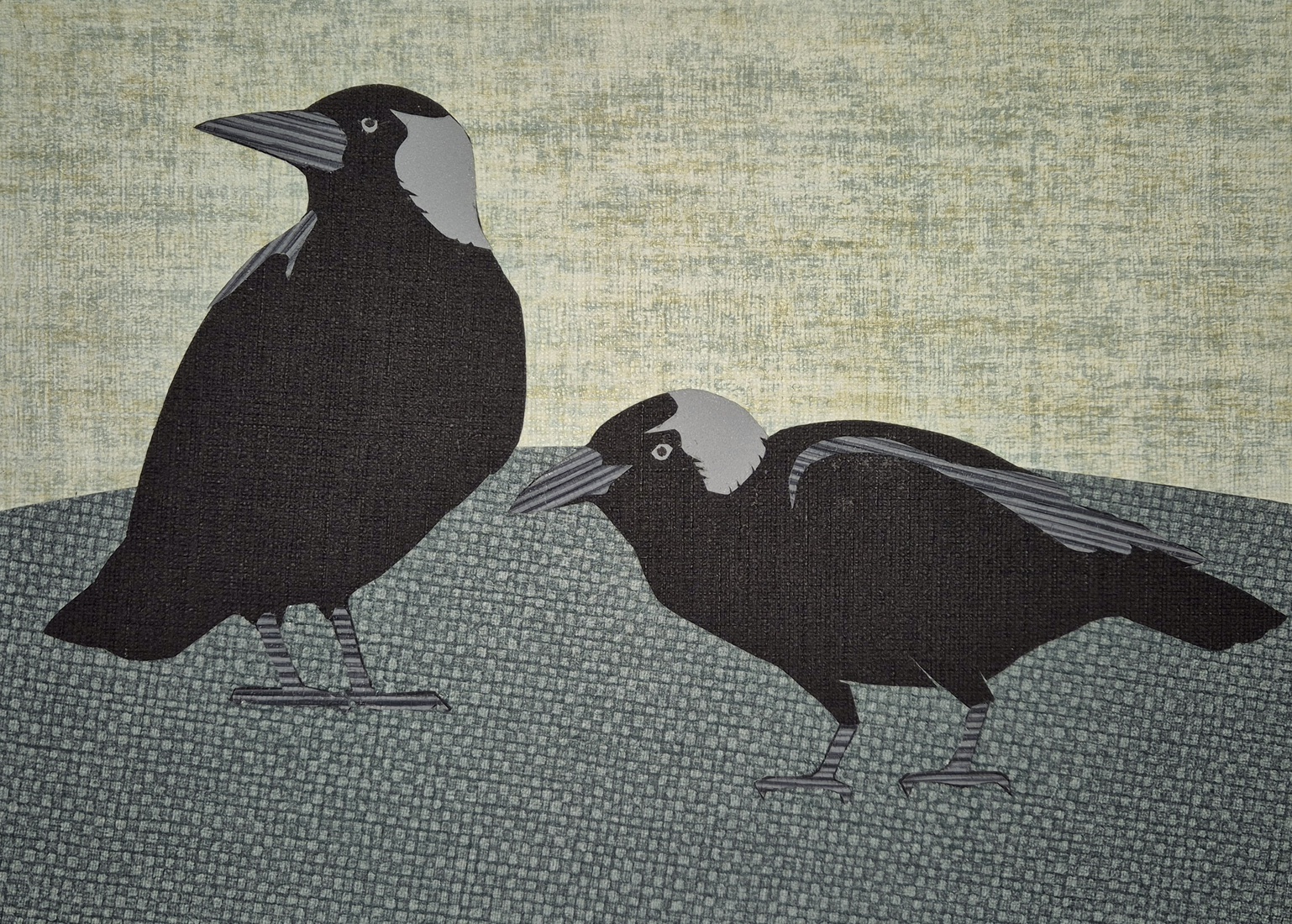 Two jackdaws