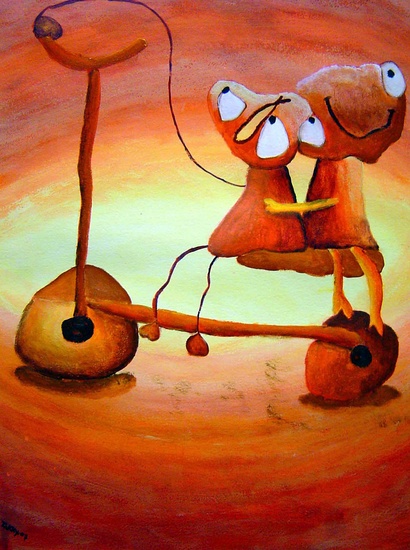 fietsen maar vriendjes