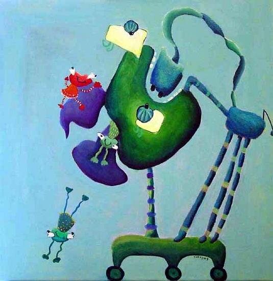 kijk eens wat ik in mijn mond heb