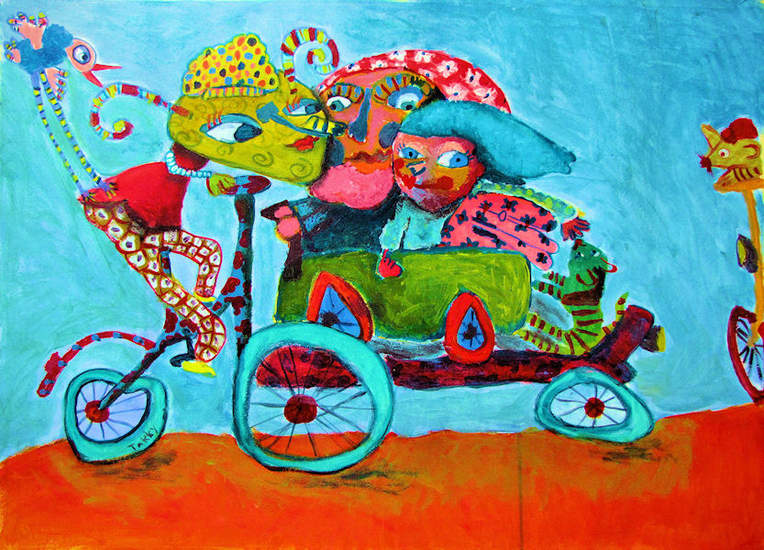 De heks en wij op de bakfiets