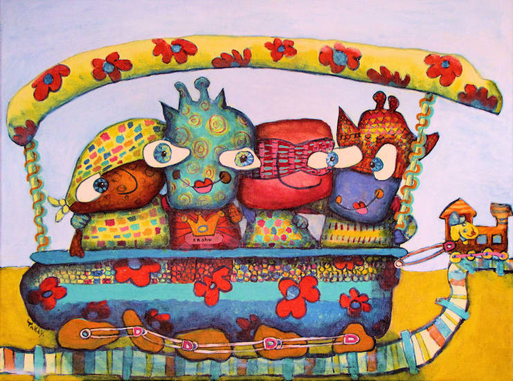 Onderonsje in de trein