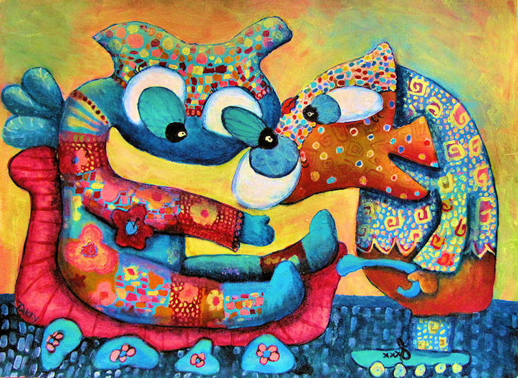 Rijen rijen rijen in een wagentje