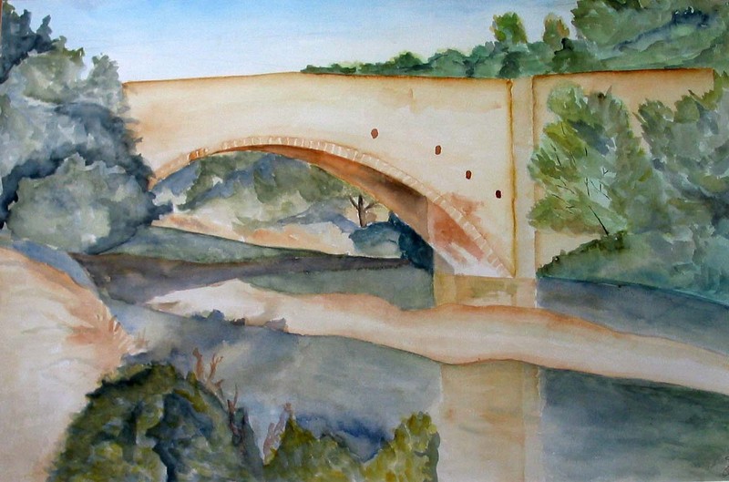 Smalle brug in Frankrijk