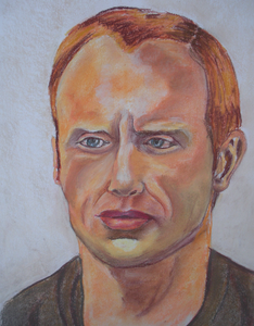 Mensen gemaakt met pastelkrijt