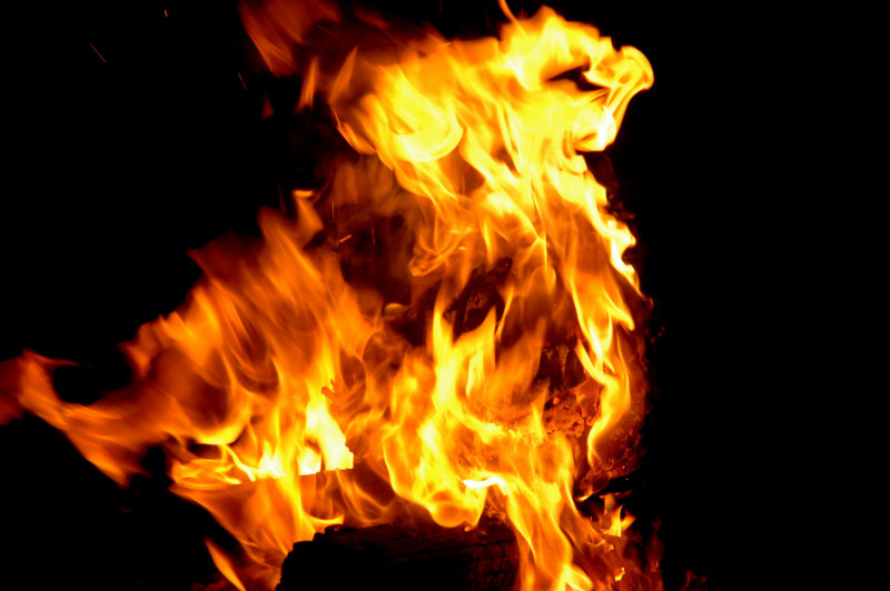 Sculpture in fire