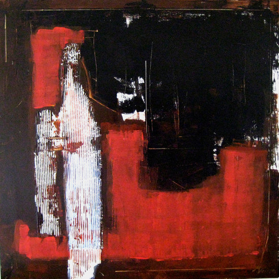 Abstract met figuur.