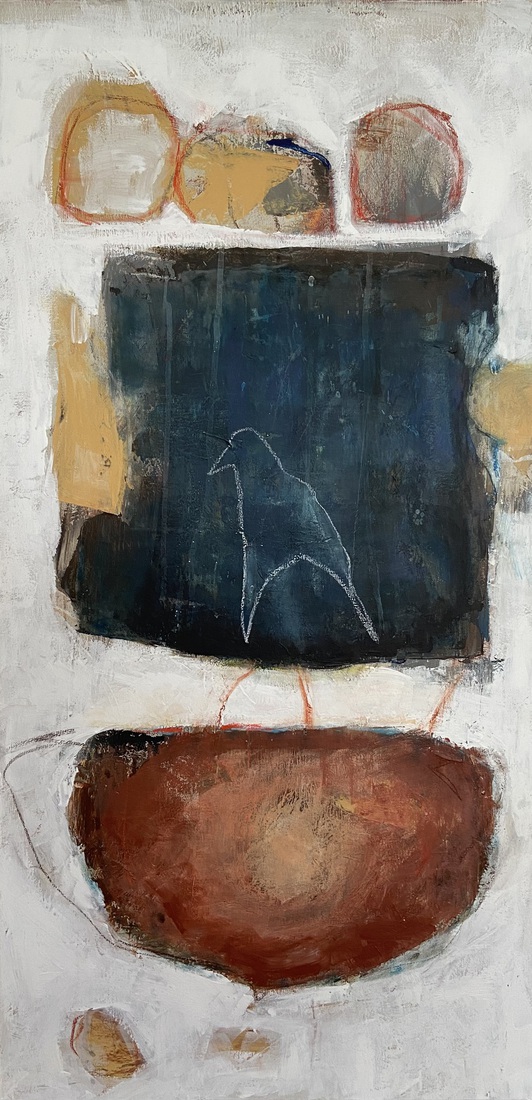 Abstract met vogel