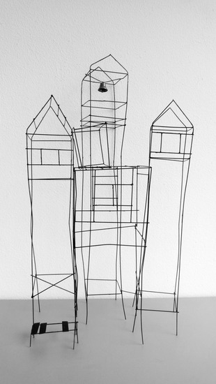 Huizen van koperdraad