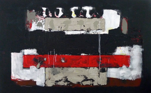 Deze schilderijen zijn geinspireerd door oude muren en deuren. Op mijn reizen in het buitenland kijk ik naar de huizen,hoe mensen leven en er hun plek maken. Hoe belangrijk vinden ze de buitenkant. De vergankelijkheid van materialen, zoals de verf op de huizen .Dit kwam zowel in mijn sculpturen als in mijn schilderijen tot uiting.