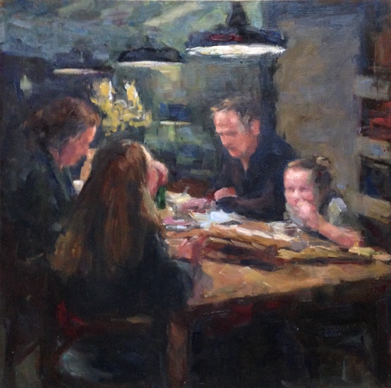 Aan tafel: gezin