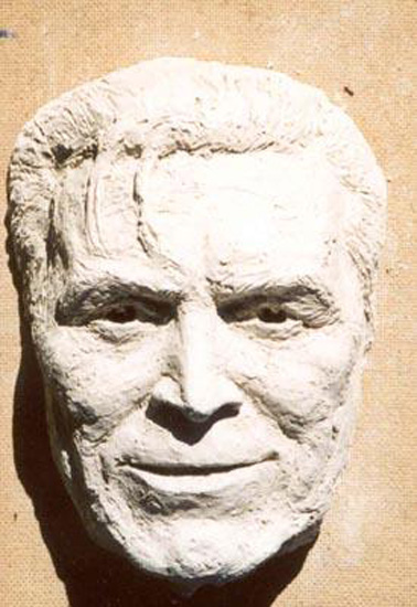Mask of Padu in clay