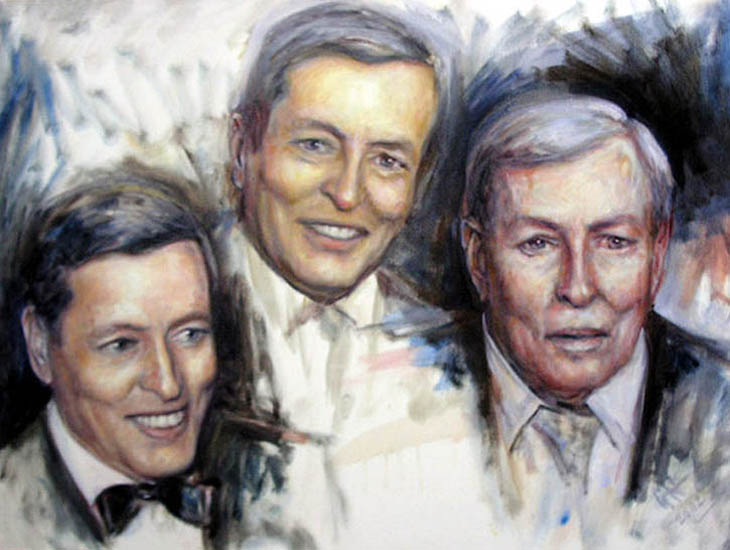 Triple portrait Claus (study)